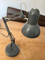 Leuke Bureaulamp grijs kleine fitting, Gebruikt, Ophalen of Verzenden, Metaal, 50 tot 75 cm