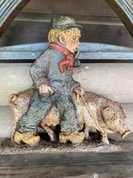 Vintage wandbeeld Boer met varken, Huis en Inrichting, Woonaccessoires | Overige, Ophalen of Verzenden, Gebruikt