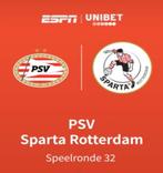 Psv vs Sparta Rotterdam, Tickets en Kaartjes