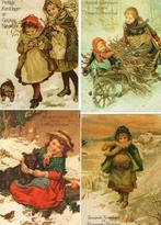 kerstkaart, Verzamelen, Ansichtkaarten | Themakaarten, Verzenden, Gelopen, Feest(dag)