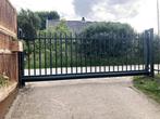 Schuifhek staal 540cm, Tuin en Terras, Tuinhekken en Hekwerk, Ophalen, Met poort, Gebruikt, Spijlenhekwerk