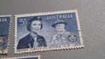 Australië Postzegel Golden Jubilee Guiding 3, Ophalen of Verzenden, Na 1940, Gestempeld