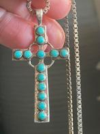 Prachtig uniek zilveren ketting & kruis met holowiet 21 gram, Ophalen of Verzenden, Zo goed als nieuw, Zilver