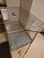 Honden bench 107x71x77 cm verzinkt incl. scheidingspaneel, Dieren en Toebehoren, Ophalen, Gebruikt