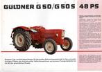 originele oude folder Güldner G50/G50S trekker / tractor, Ophalen of Verzenden, Zo goed als nieuw