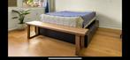 Zwart Ikea Nordli bed 180x200 cm met bedlades, Huis en Inrichting, Ophalen, Gebruikt, Zwart, Tweepersoons