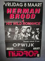 Herman brood concert poster, Verzenden, Zo goed als nieuw, Rechthoekig Staand, Muziek