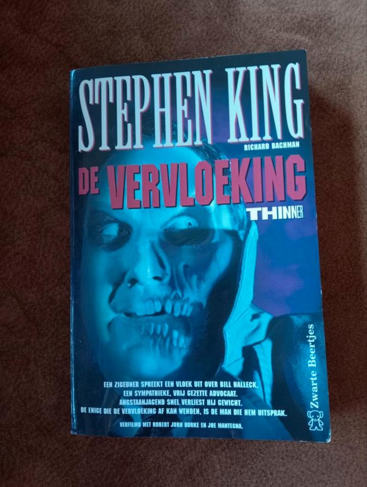Stephen King - De Vervloeking / Thinner, Boeken, Thrillers, Gelezen, Nederland, Ophalen of Verzenden