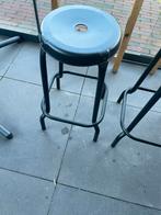 2 zwarte IKEA barkrukken, Ophalen, Gebruikt, Met voetsteun, 60 tot 90 cm