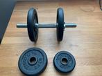 Halter met 6 gewichten, Ophalen, Zo goed als nieuw, Armen, Halterset