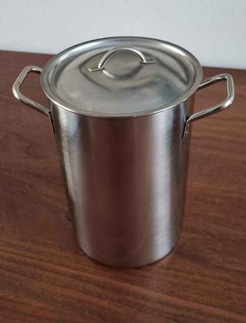 Aspergepan met inzetmand. RVS. Als nieuw., Huis en Inrichting, Keuken | Potten en Pannen, Zo goed als nieuw, Overige typen, Rvs