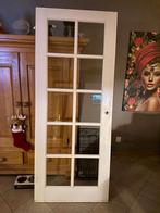 Opdekdeur 211,5 x 83 cm, Doe-het-zelf en Verbouw, Deuren en Horren, Ophalen, Gebruikt, Binnendeur, Glas