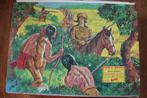 Vintage puzzel Daniel Boone en indianen - Fairchild 1553 E, Hobby en Vrije tijd, Denksport en Puzzels, Ophalen of Verzenden, Minder dan 500 stukjes