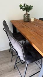 Barstoelen Antraciet, Huis en Inrichting, Ophalen, Zo goed als nieuw, Metaal, Vier