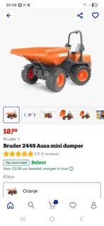 Bruder mini dumper, Ophalen of Verzenden, Zo goed als nieuw