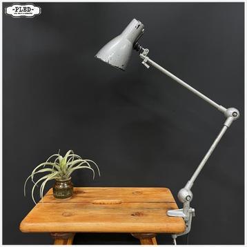 Franse Lumina atelierlamp, met tafelklem - nieuw snoer beschikbaar voor biedingen