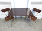 Mooi bruin retro vintage tafel, Huis en Inrichting, Tafels | Eettafels, Ophalen, Gebruikt, 100 tot 150 cm, ?