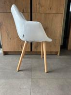 Eetkamerstoel merk Zuiver wit, Ophalen, Strak, Wit, Hout