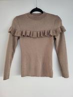 Trui ruffle, Ophalen of Verzenden, Zo goed als nieuw, Maat 38/40 (M), Beige
