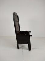 18e-eeuwse Engelse Haardstoel – Hoge Rugleuning met 5 Poten, Ophalen