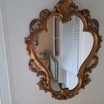 Gouden Spiegel met Ornamenten, Ophalen, 100 tot 150 cm, Zo goed als nieuw, Overige vormen
