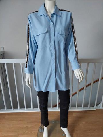 Zara lange lichtblauwe blouse maat L nieuwstaat beschikbaar voor biedingen