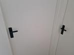 Binnendeurbeslag zwart 8x en 2x met slot voor wc of badkamer, Doe-het-zelf en Verbouw, Hang- en Sluitwerk, Ophalen, Zo goed als nieuw