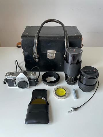 Vintage Ricoh Singlex TLS analoge camera 2 lenzen + koffer beschikbaar voor biedingen