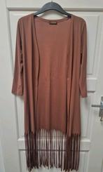 Bruine lange vest met draadjes Maat M/38, Ophalen of Verzenden, Gedragen, Maat 38/40 (M), Bruin