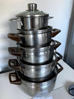 BK Pannenset RVS, Huis en Inrichting, Ophalen, Gebruikt, Rvs, Pannenset