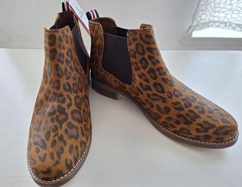 s.Oliver nieuwe leren panter enkellaarsjes laarsjes, maat 41, Kleding | Dames, Schoenen, Nieuw, Lage of Enkellaarzen, Bruin, Ophalen of Verzenden