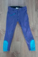 Rijbroek van QHP. Paars/turquoise mt. 116, Dieren en Toebehoren, Paardrijkleding, Ophalen of Verzenden, Gebruikt, Kinderen, Onderkleding