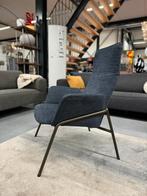 Nieuw Label Easy Fauteuil blauw stof Design stoel, Huis en Inrichting, Nieuw, 75 tot 100 cm, Ophalen of Verzenden, Stof