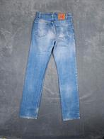 Levi 505 Broek Regular Fit Straight Leg W32 L36 Blauw Denim, Blauw, ., W32 (confectie 46) of kleiner, Ophalen of Verzenden