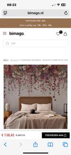 Foto Behang Hangende Bloemen + 2 Rollen, Ophalen of Verzenden, Minder dan 10 m², Roze