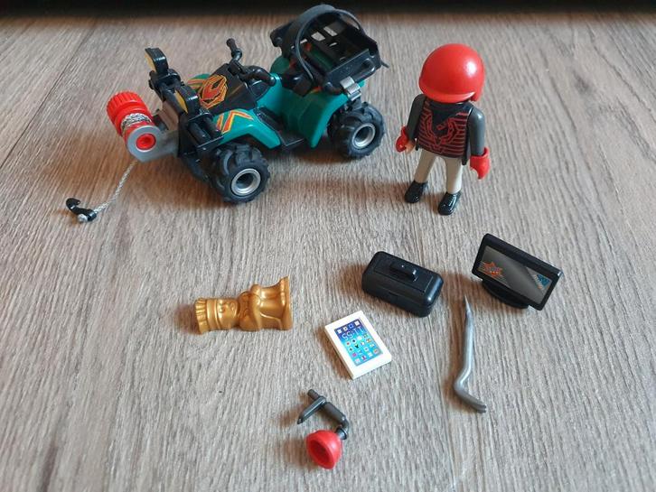 Playmobil dief met quad 6879, Kinderen en Baby's, Speelgoed | Playmobil, Gebruikt, Complete set, Ophalen of Verzenden