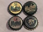Mythos Bierdoppen - 4 stuks, Verzamelen, Biermerken, Ophalen of Verzenden, Gebruikt