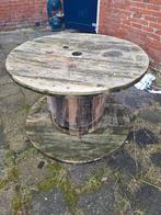 Kabelhaspel/tafel, Ophalen, Gebruikt, Rond, Hout