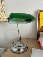 Klassieke groene notaris tafellamp, Huis en Inrichting, Lampen | Tafellampen, Ophalen, Zo goed als nieuw, Minder dan 50 cm