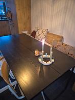 Eettafel woood zwart, Ophalen, Gebruikt, 4 tot 6 stoelen