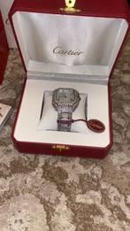Iced Out Cartier Santos 41-MM (Origineel), Sieraden, Tassen en Uiterlijk, Horloges | Heren, Overige merken, Staal, Staal, Polshorloge