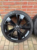 Originele 18” VW R Bakerfield zwart 225/40 R18 5x112 VAG R, Auto-onderdelen, Banden en Velgen, Ophalen, 18 inch, Gebruikt, Banden en Velgen