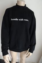 zwarte trui maat L met grappige tekst/verzendticket, Ophalen, Zo goed als nieuw, Maat 42/44 (L), Zwart