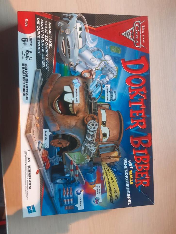 Dokter Bibber Cars - Bijna compleet!, Hobby en Vrije tijd, Gezelschapsspellen | Bordspellen, Zo goed als nieuw, Een of twee spelers