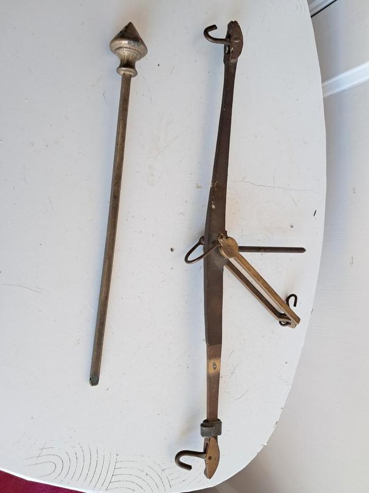 Antieke balans met gewicht, Antiek en Kunst, Antiek | Gereedschap en Instrumenten, Ophalen of Verzenden