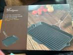 Fontignac Rechthoekige Grillpan 34x21cm Gietijzer - Zwart, Ophalen, Nieuw, Gietijzer, Overige typen