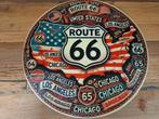 Ijzeren reclamebord route 66, Ophalen of Verzenden, Zo goed als nieuw