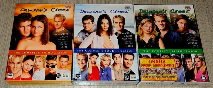 Dawson's Creek - Seizoen 3, 4 & 5 - 18 DVDs, Cd's en Dvd's, Dvd's | Tv en Series, Zo goed als nieuw, Drama, Boxset, Vanaf 12 jaar