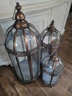 XL windlicht met bol glas Clayre & Eef, Huis en Inrichting, Woonaccessoires | Kandelaars en Kaarsen, Ophalen, Heikant 21 Kaatsheuvel