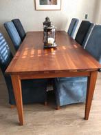 6 Kersenhouten stoelen met velours bekleding, Ophalen of Verzenden